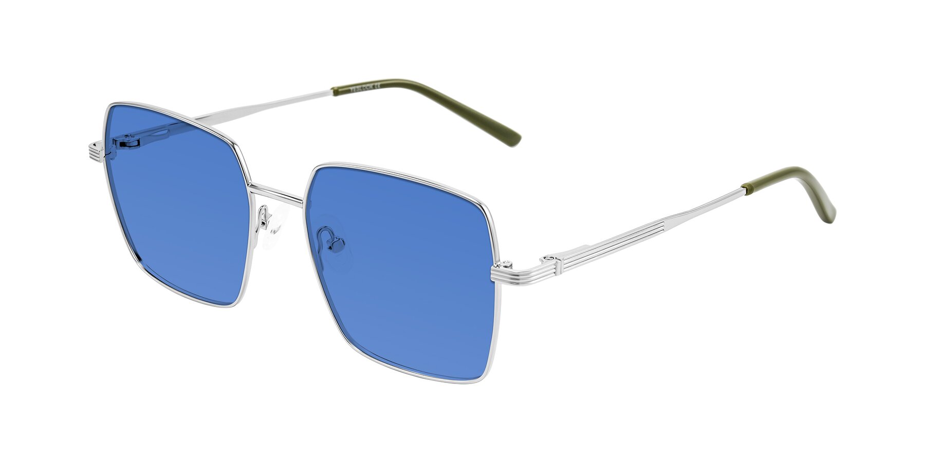 Angle of Grafton in Sliver with Blue Tinted Lenses