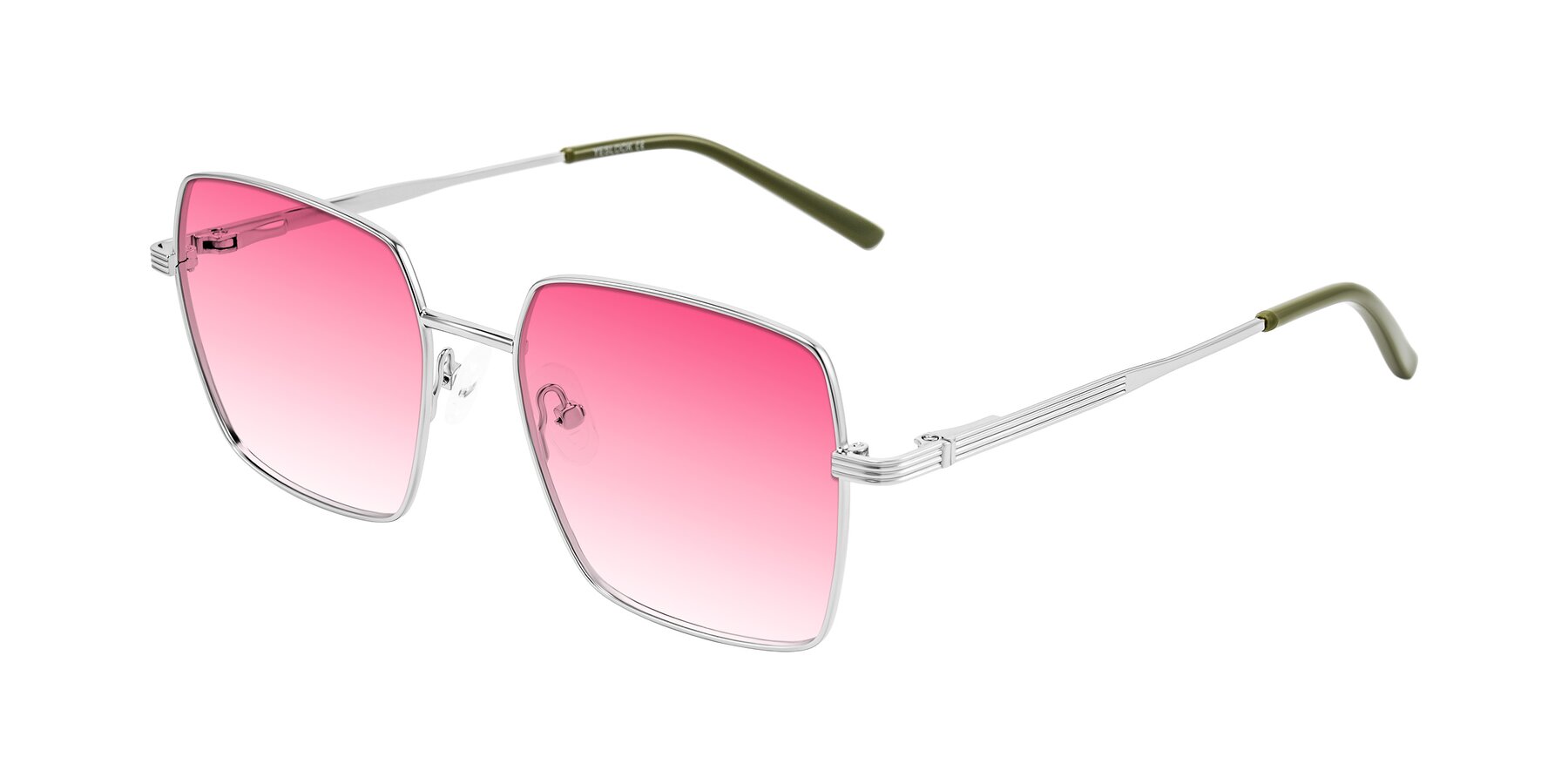 Angle of Grafton in Sliver with Pink Gradient Lenses