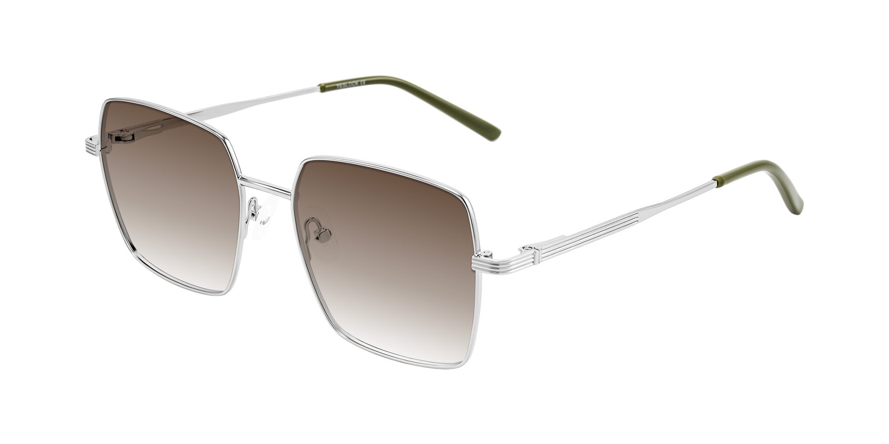 Angle of Grafton in Sliver with Brown Gradient Lenses