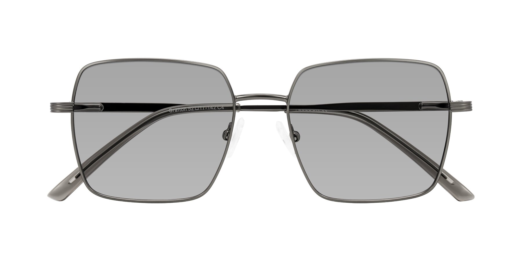 Folded Front of Grafton in Gunmetal with Light Gray Tinted Lenses