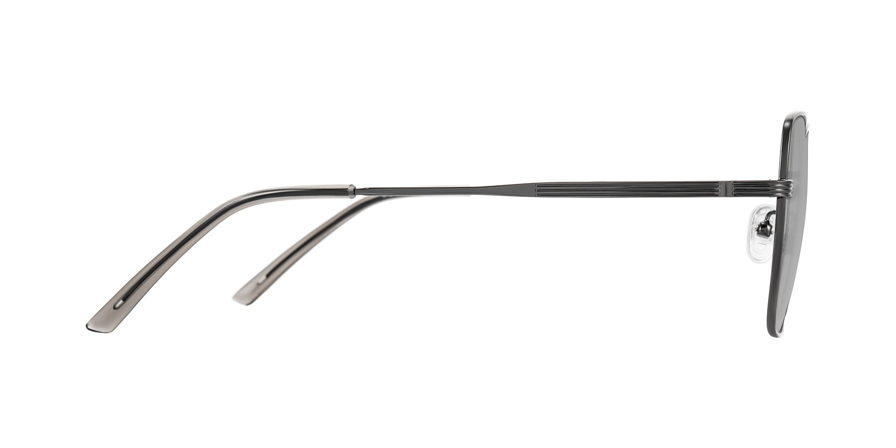 Side of Grafton in Gunmetal with Light Gray Tinted Lenses