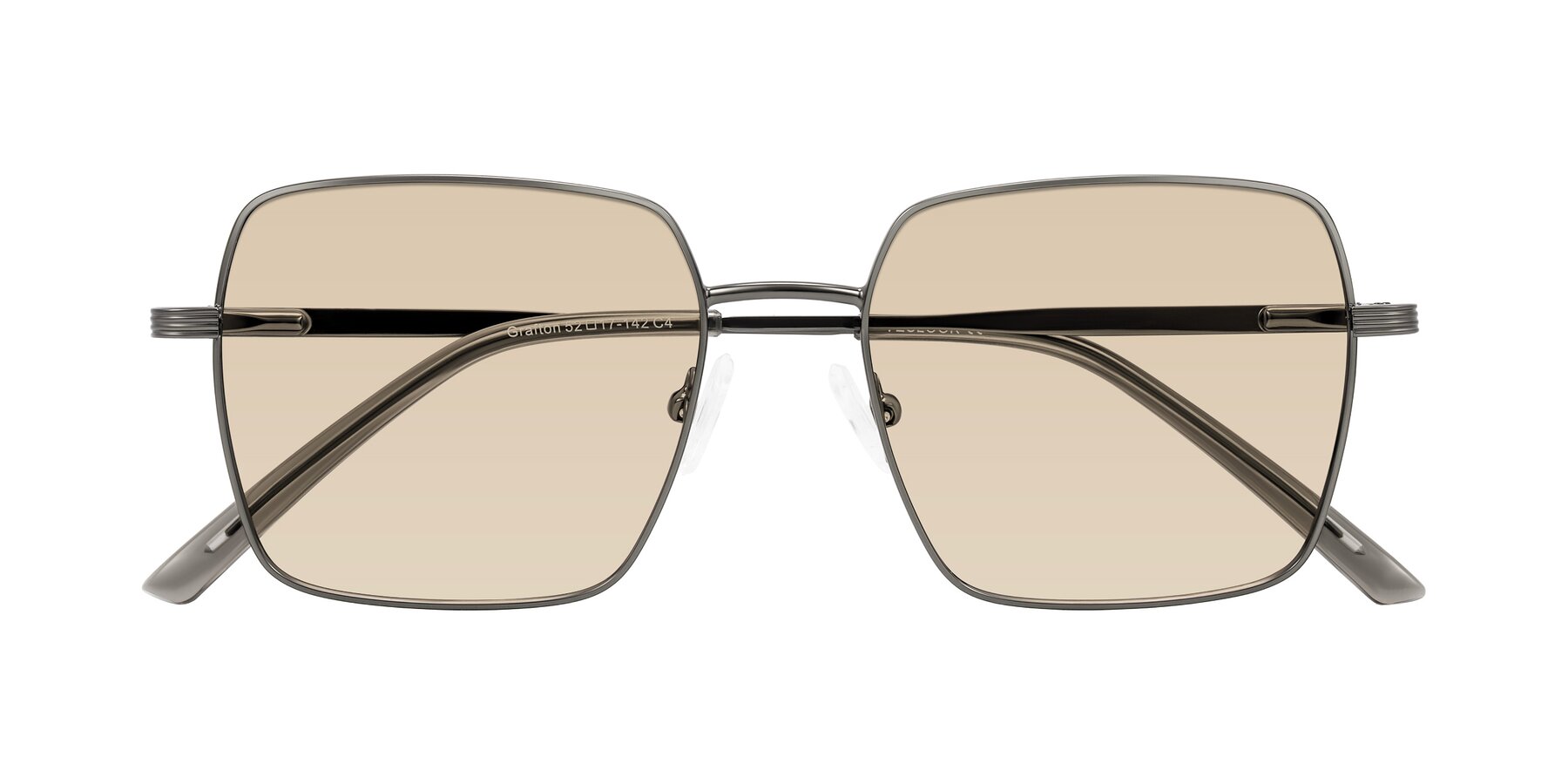 Folded Front of Grafton in Gunmetal with Light Brown Tinted Lenses
