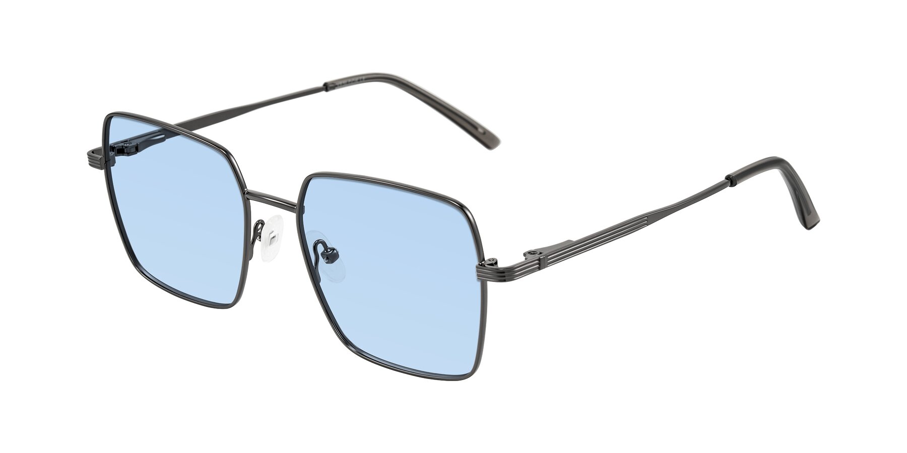 Angle of Grafton in Gunmetal with Light Blue Tinted Lenses
