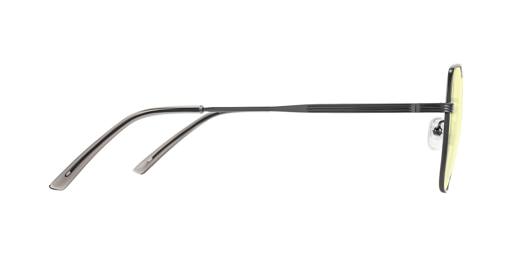 Side of Grafton in Gunmetal with Light Yellow Tinted Lenses