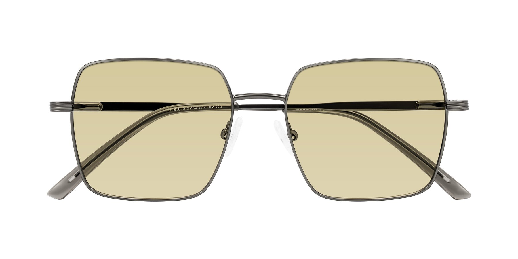 Folded Front of Grafton in Gunmetal with Light Champagne Tinted Lenses