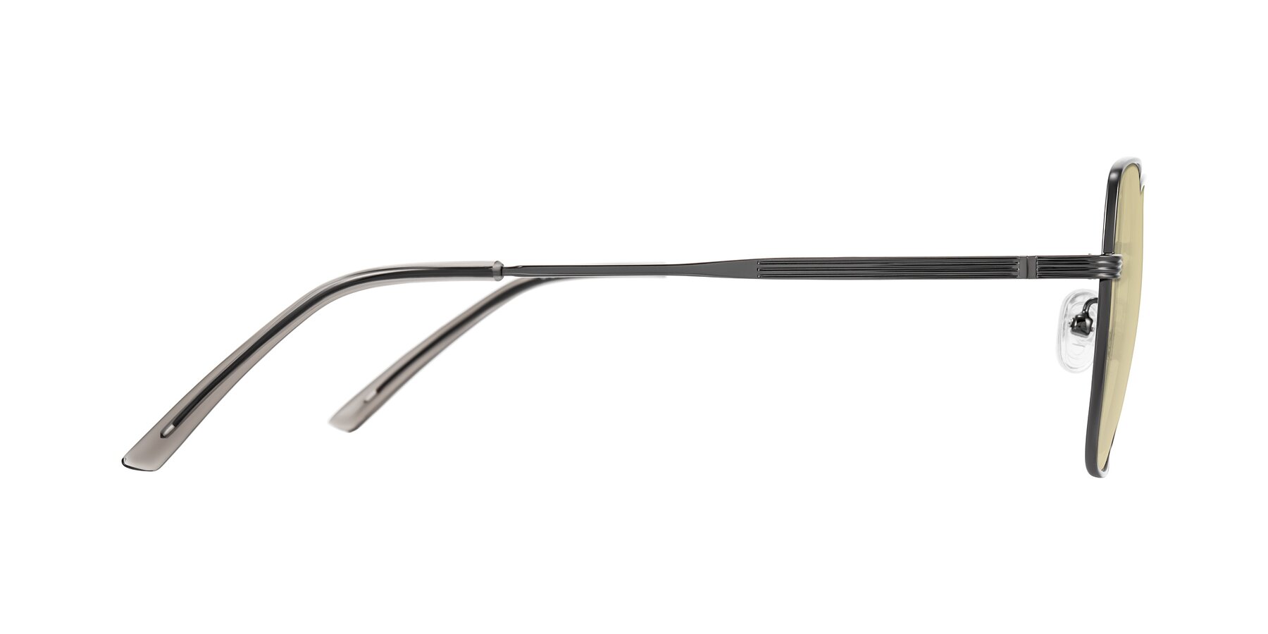 Side of Grafton in Gunmetal with Light Champagne Tinted Lenses