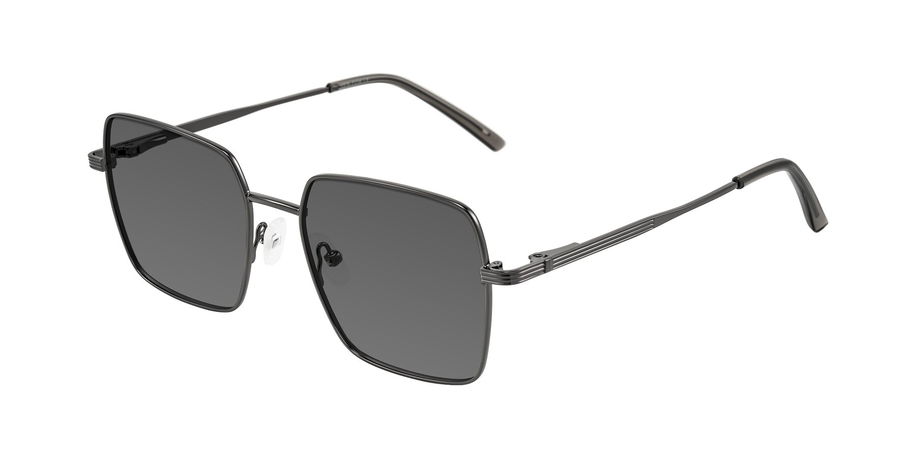 Angle of Grafton in Gunmetal with Medium Gray Tinted Lenses