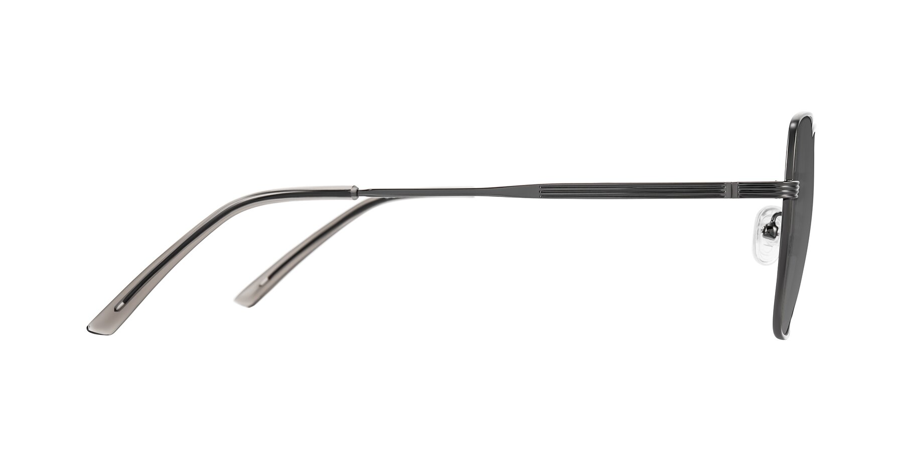 Side of Grafton in Gunmetal with Medium Gray Tinted Lenses