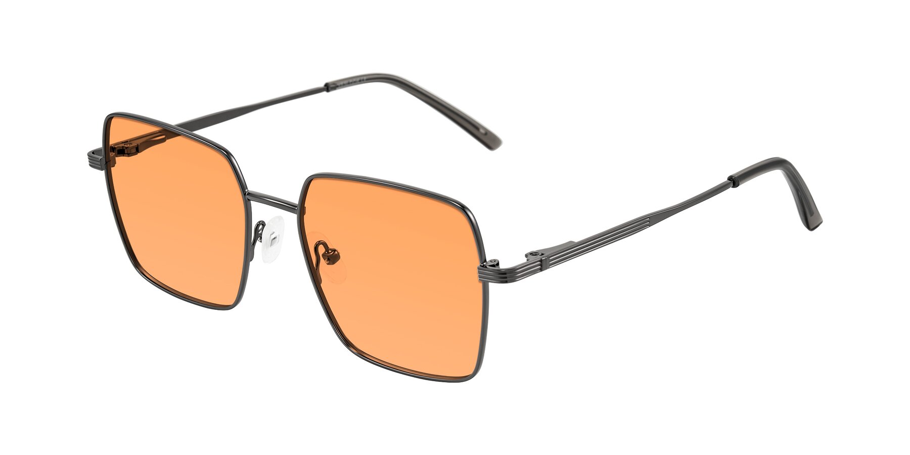 Angle of Grafton in Gunmetal with Medium Orange Tinted Lenses