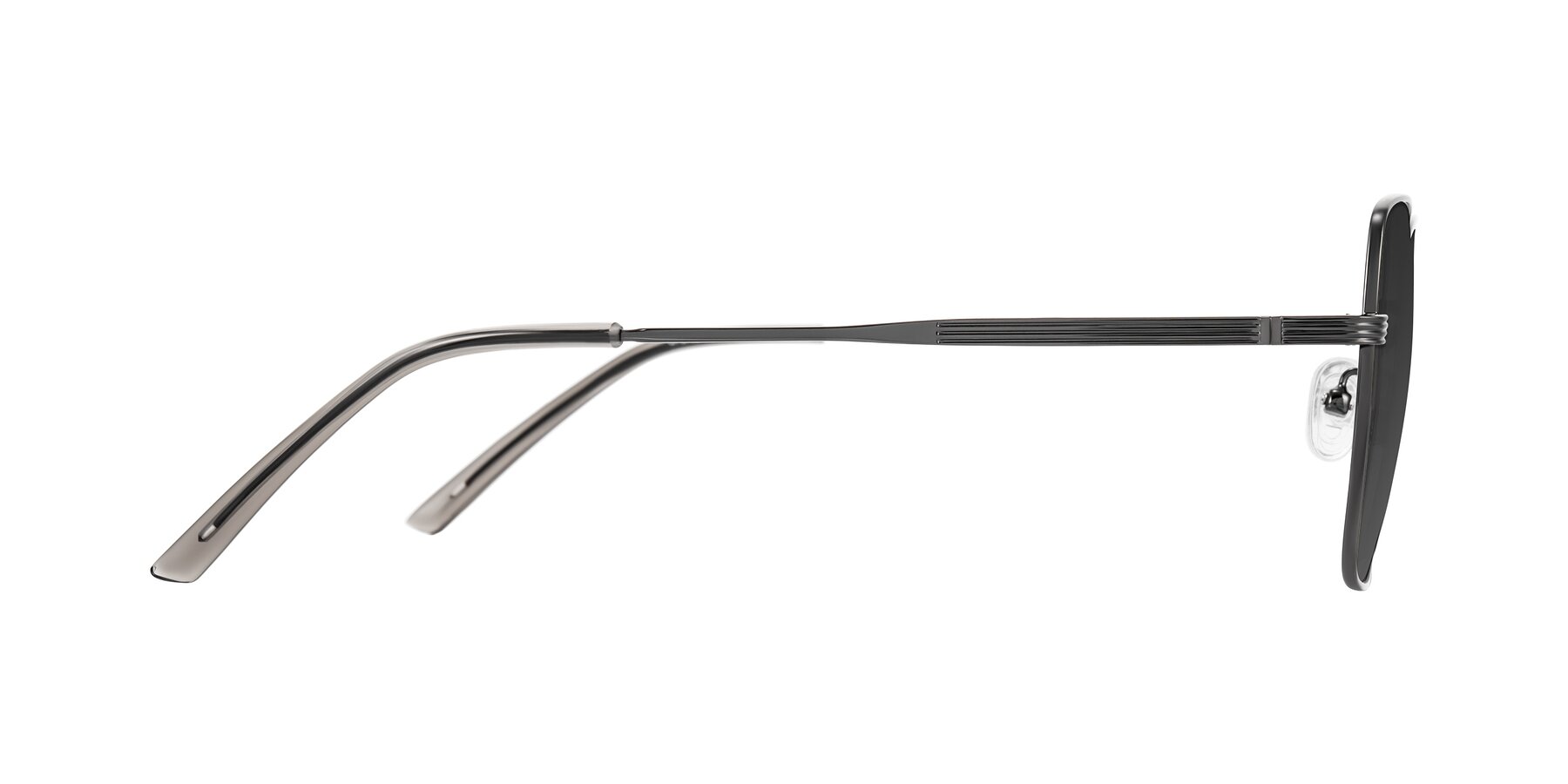 Side of Grafton in Gunmetal with Gray Tinted Lenses