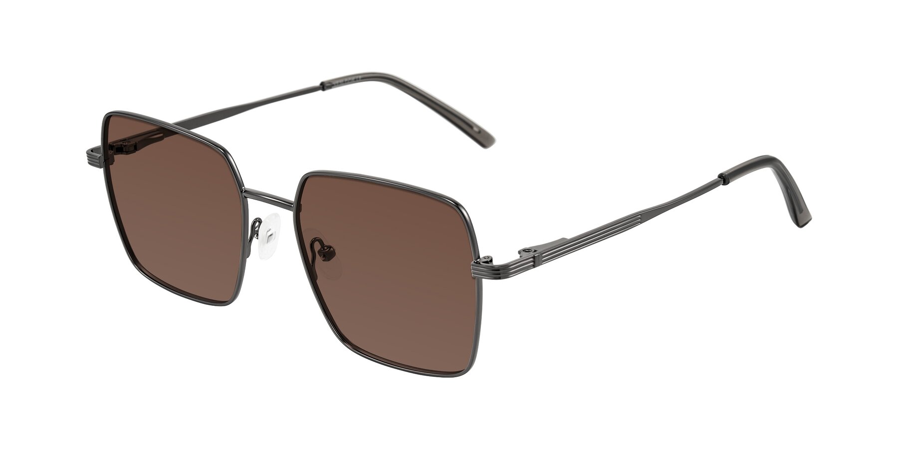 Angle of Grafton in Gunmetal with Brown Tinted Lenses