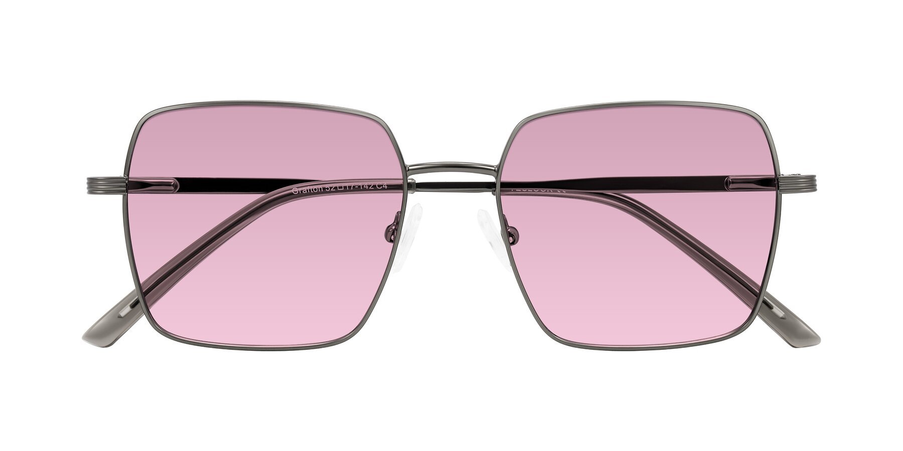 Folded Front of Grafton in Gunmetal with Light Wine Tinted Lenses