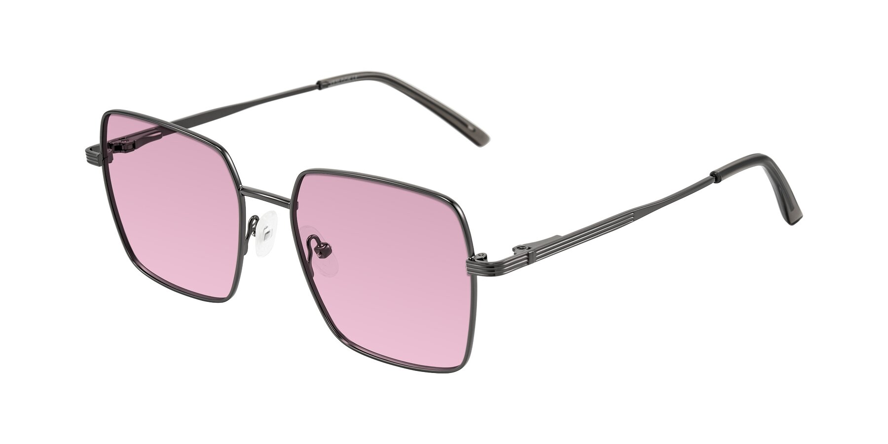 Angle of Grafton in Gunmetal with Light Wine Tinted Lenses