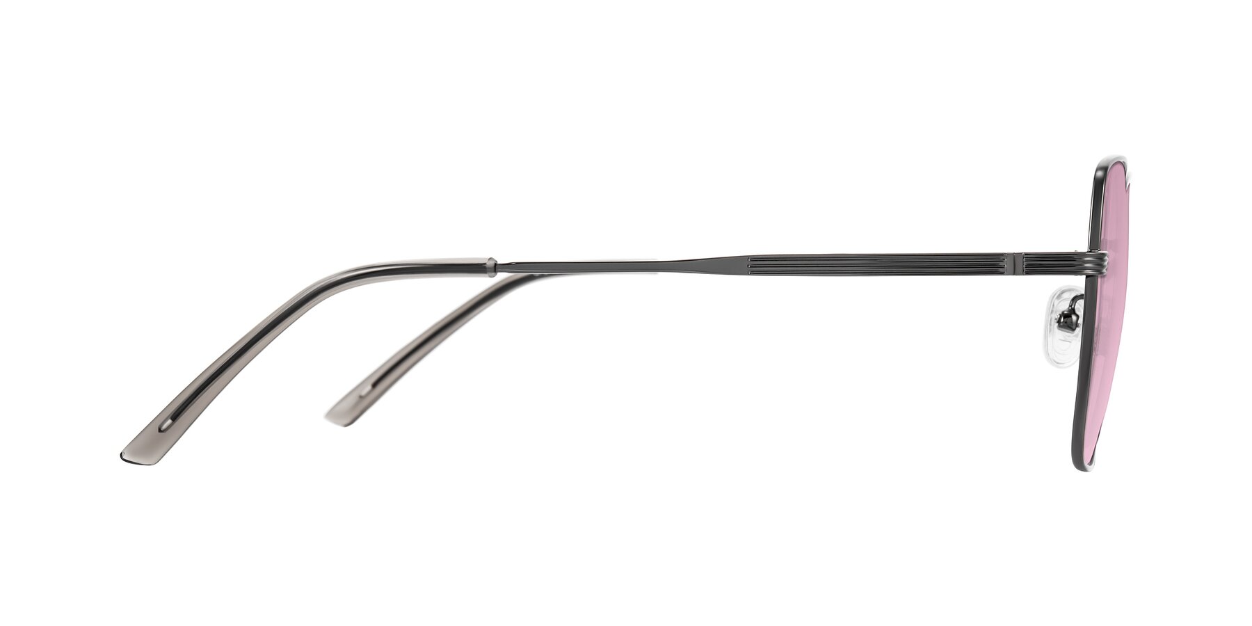 Side of Grafton in Gunmetal with Light Wine Tinted Lenses