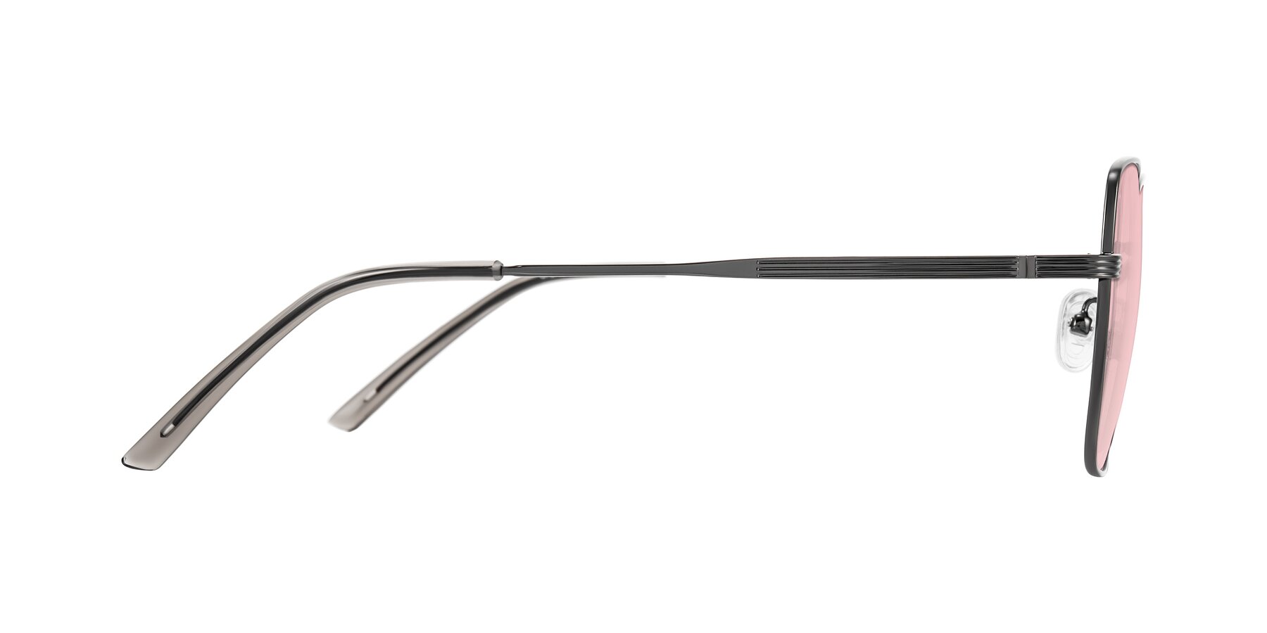 Side of Grafton in Gunmetal with Light Garnet Tinted Lenses