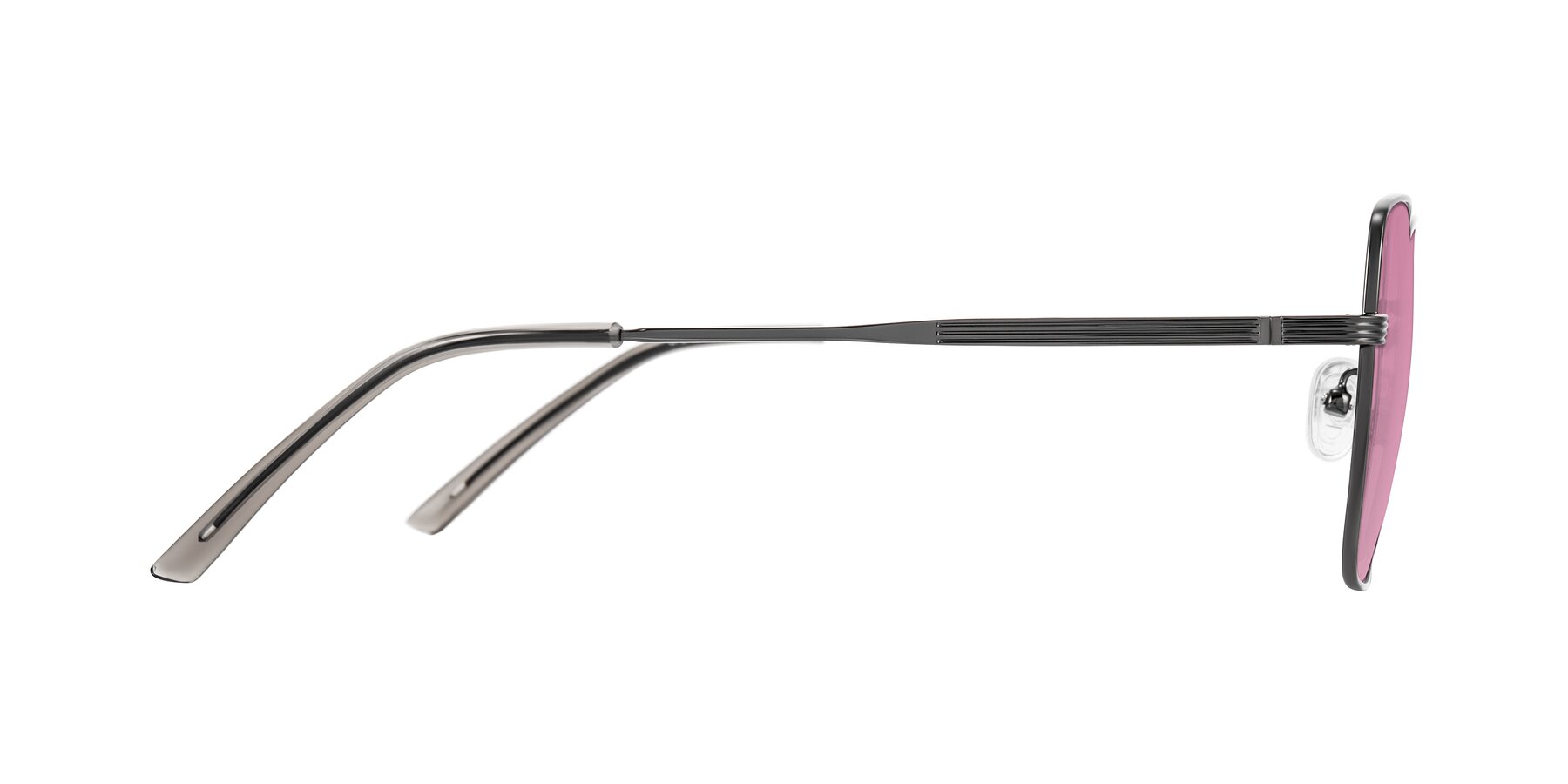Side of Grafton in Gunmetal with Medium Wine Tinted Lenses