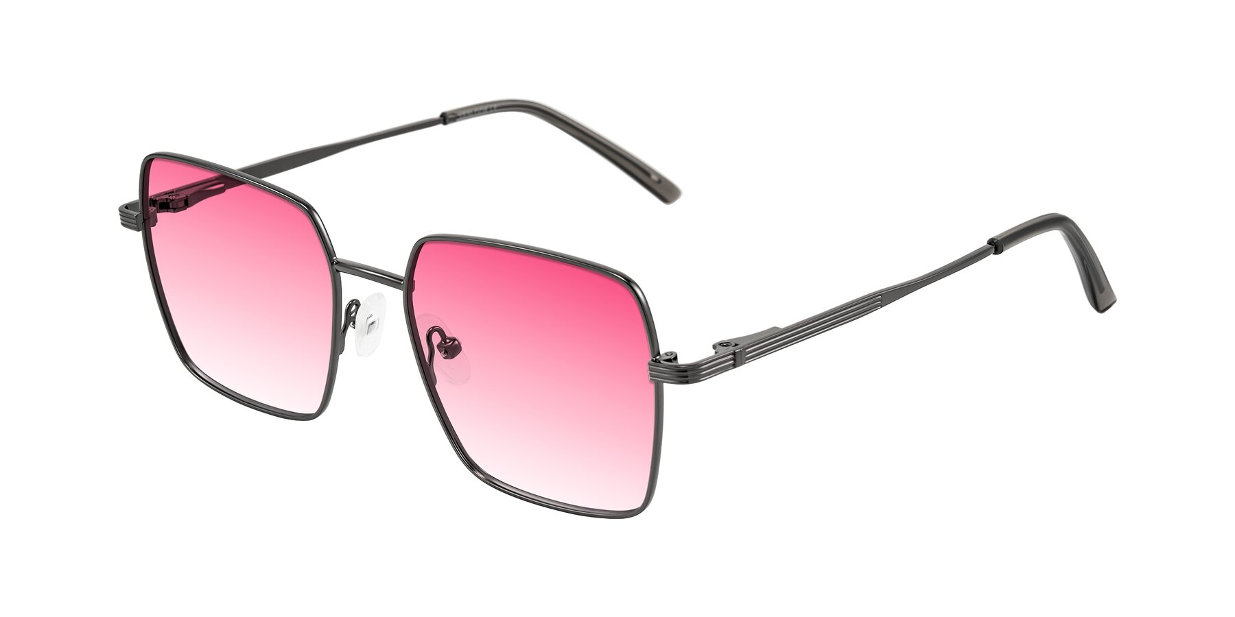 Angle of Grafton in Gunmetal with Pink Gradient Lenses