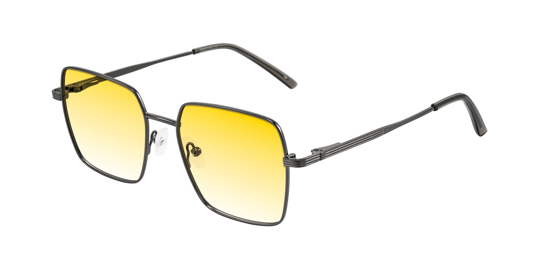 Angle of Grafton in Gunmetal with Yellow Gradient Lenses