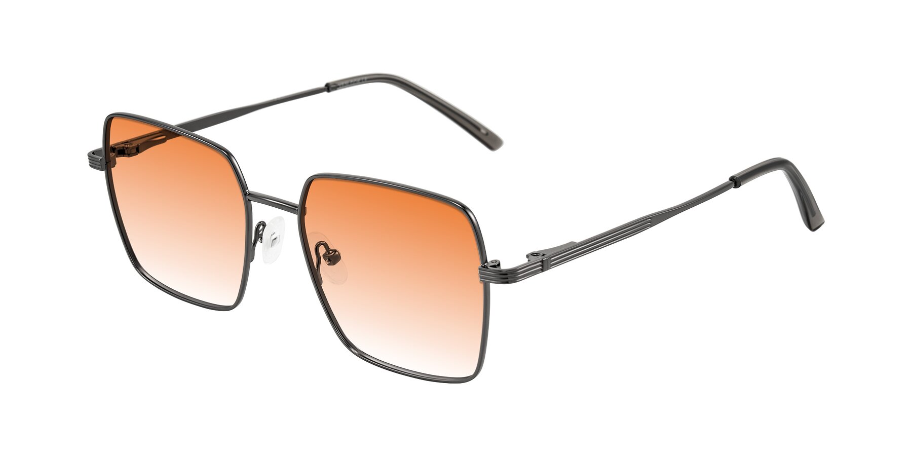 Angle of Grafton in Gunmetal with Orange Gradient Lenses