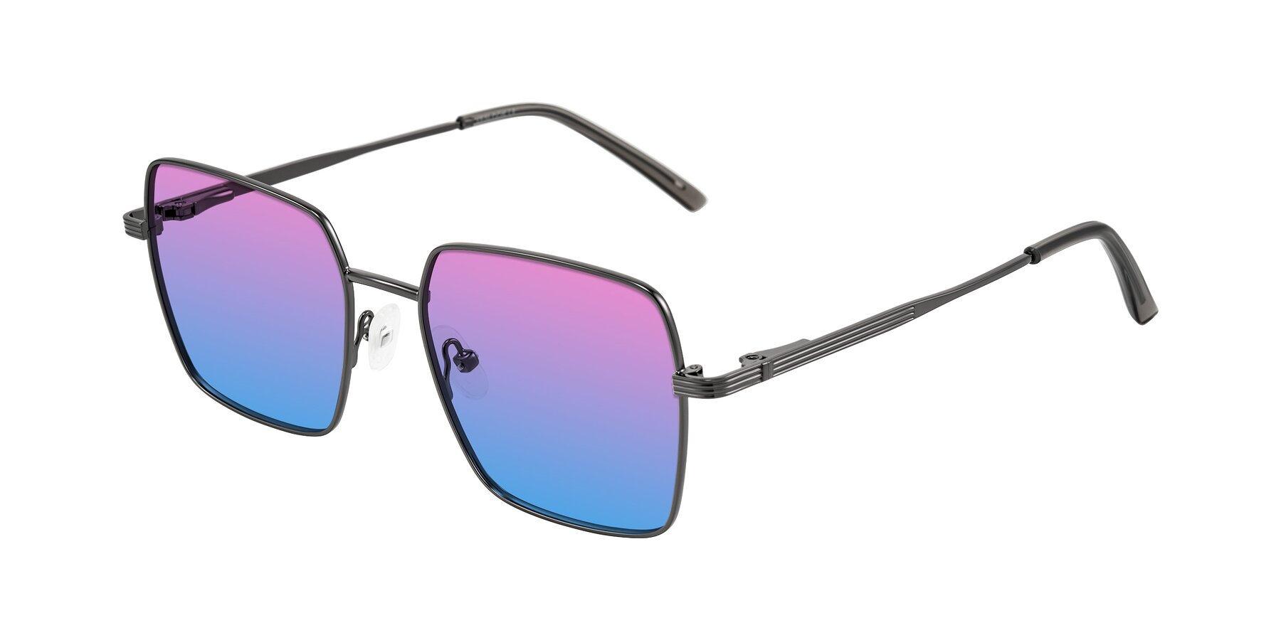 Angle of Grafton in Gunmetal with Pink / Blue Gradient Lenses