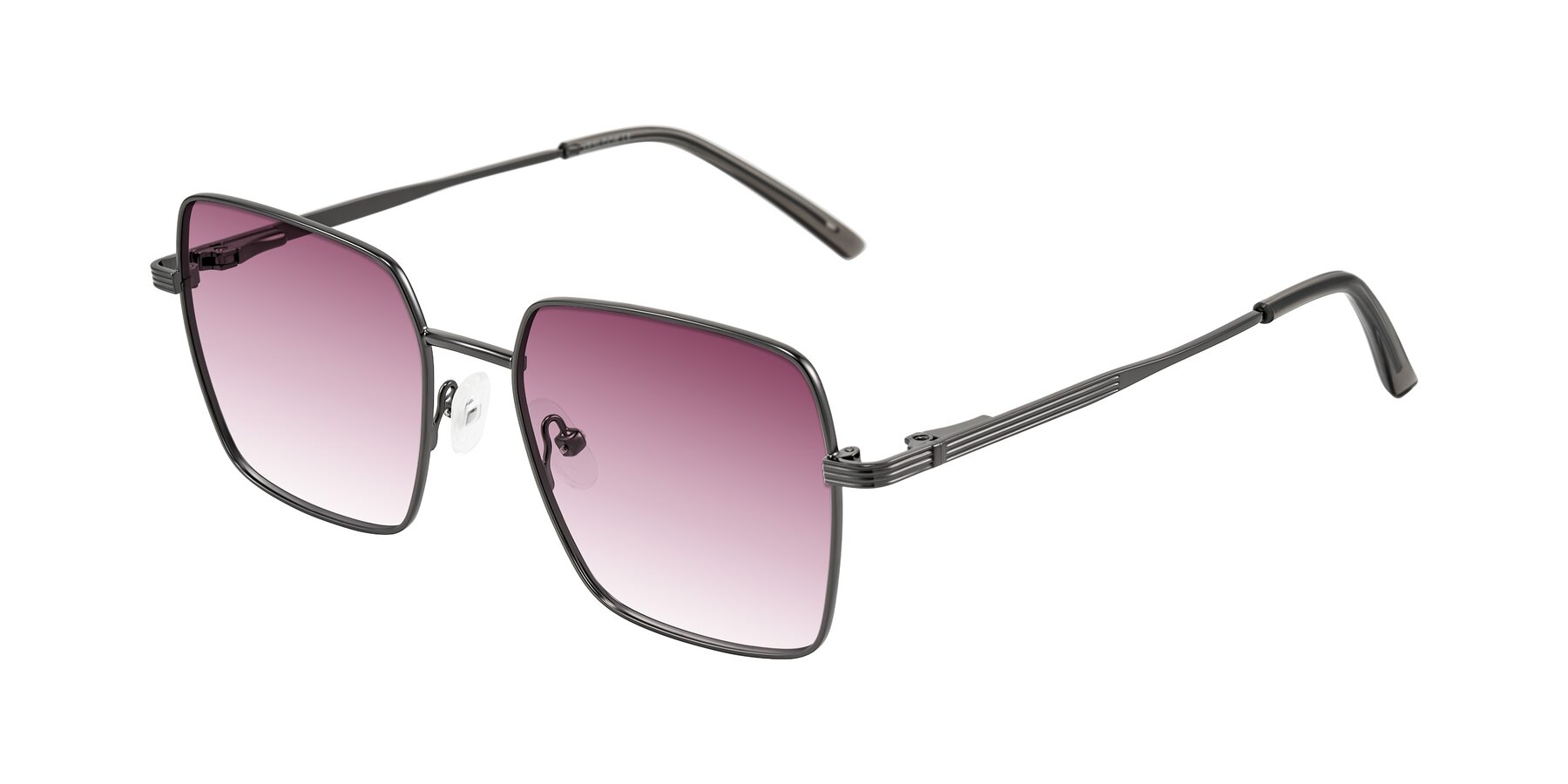 Angle of Grafton in Gunmetal with Wine Gradient Lenses