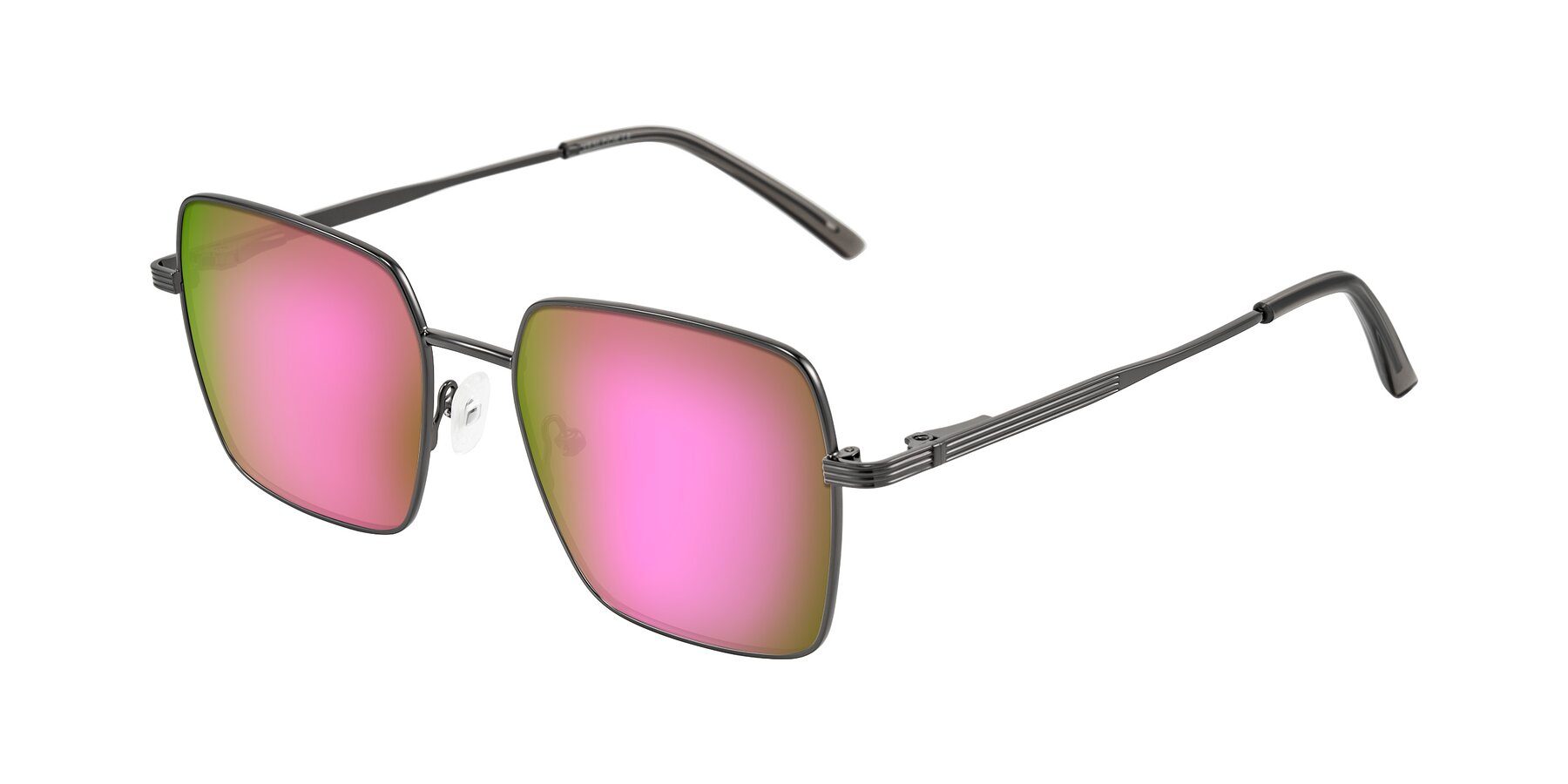 Angle of Grafton in Gunmetal with Pink Mirrored Lenses