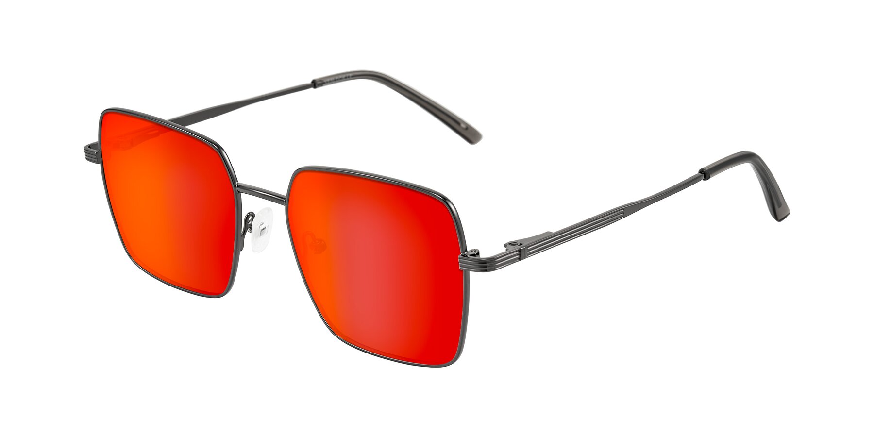 Angle of Grafton in Gunmetal with Red Gold Mirrored Lenses