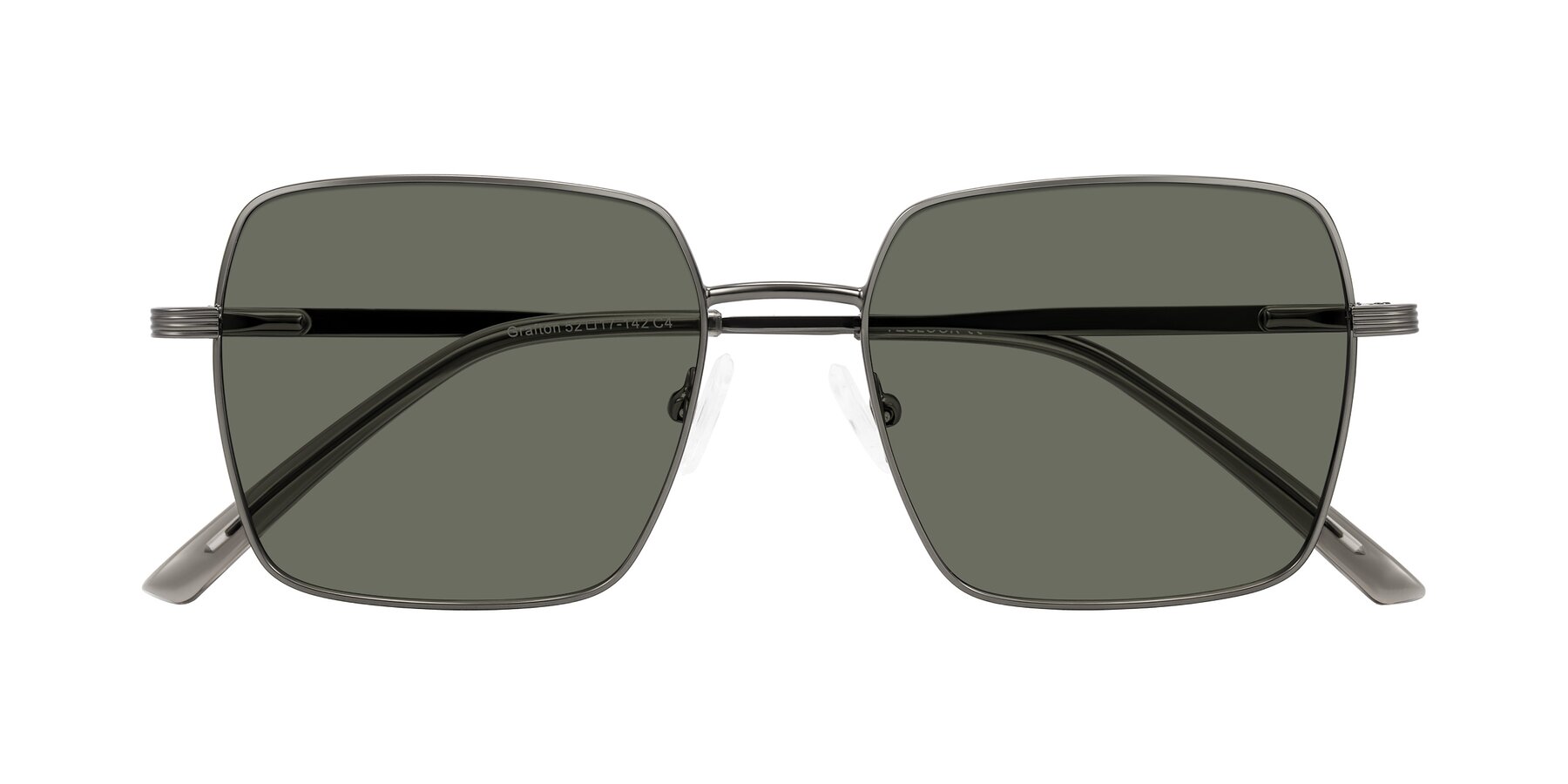 Folded Front of Grafton in Gunmetal with Gray Polarized Lenses