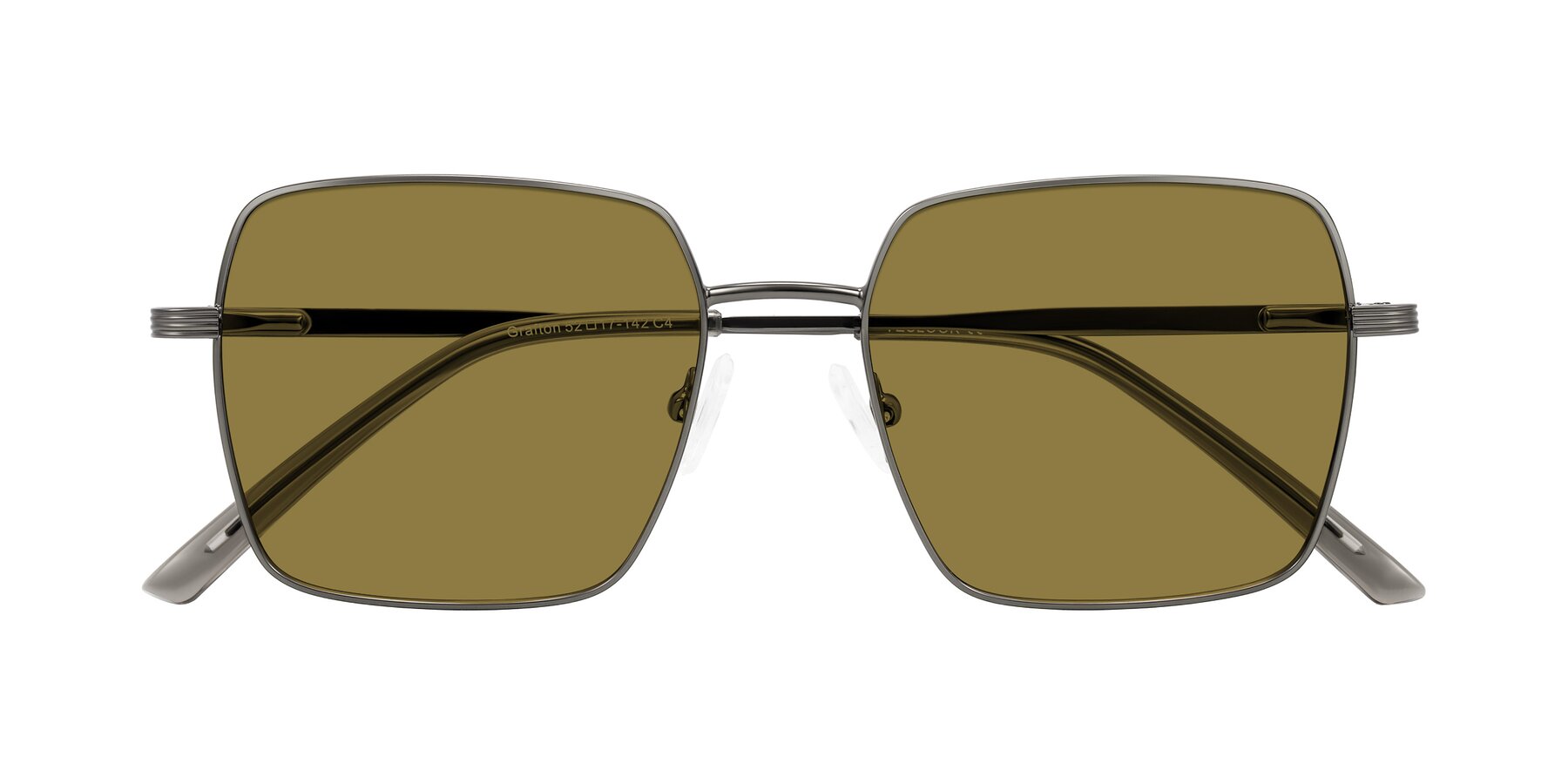 Folded Front of Grafton in Gunmetal with Brown Polarized Lenses