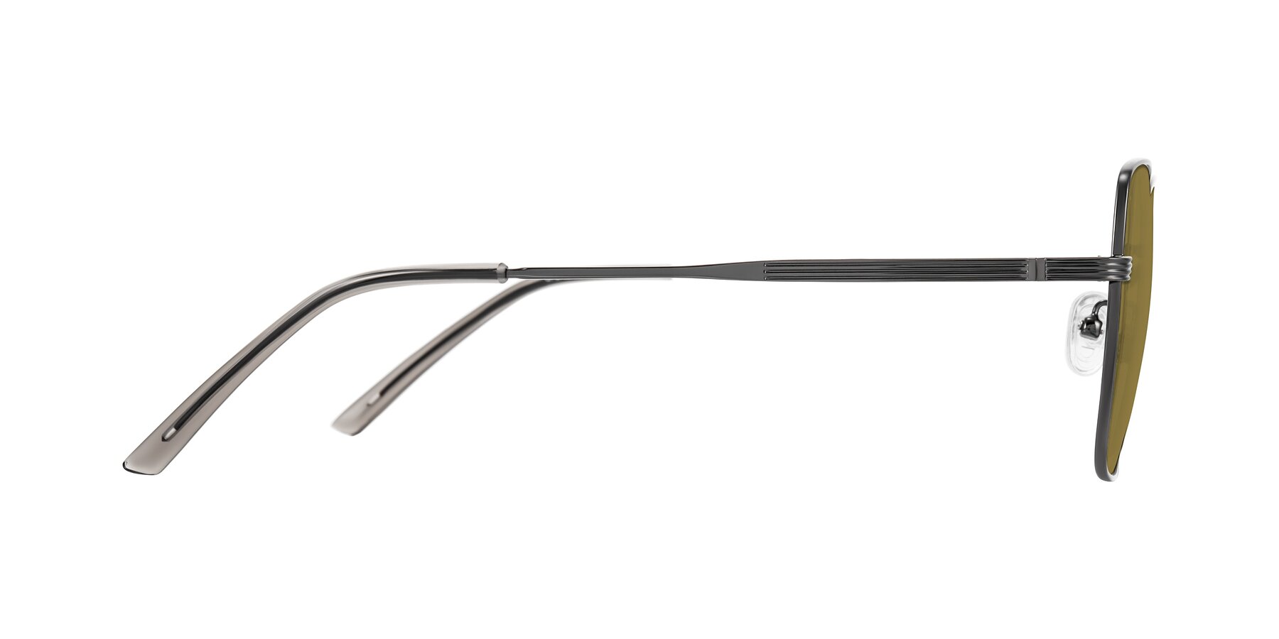 Side of Grafton in Gunmetal with Brown Polarized Lenses