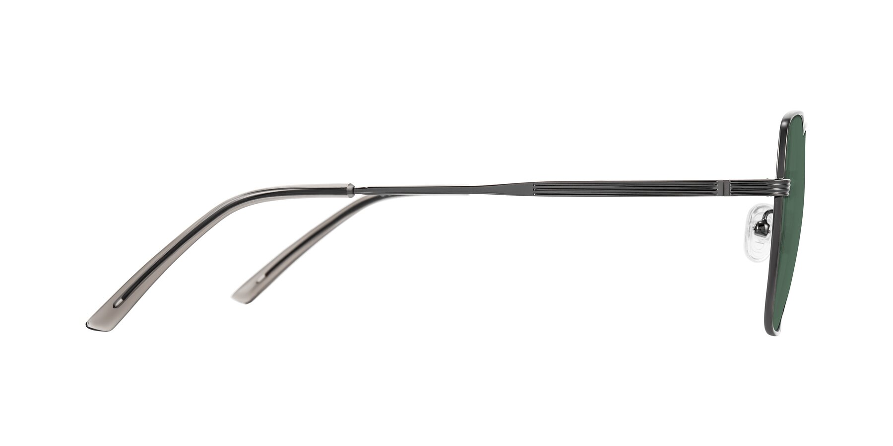 Side of Grafton in Gunmetal with Green Polarized Lenses