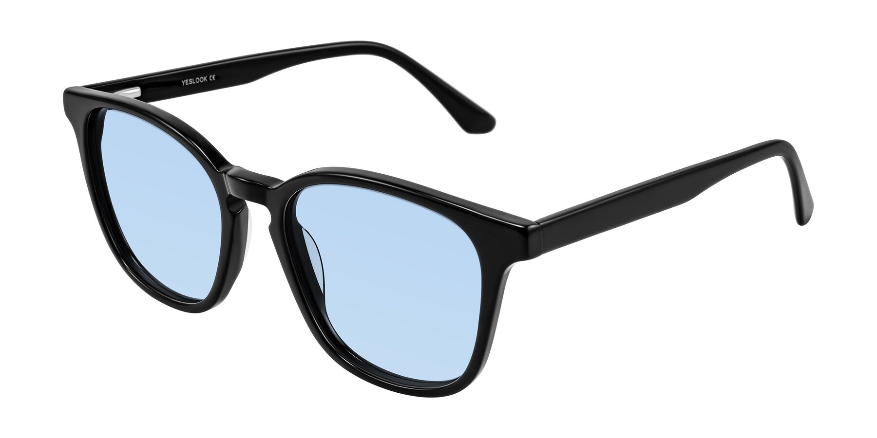 Angle of Finglas in Black with Light Blue Tinted Lenses