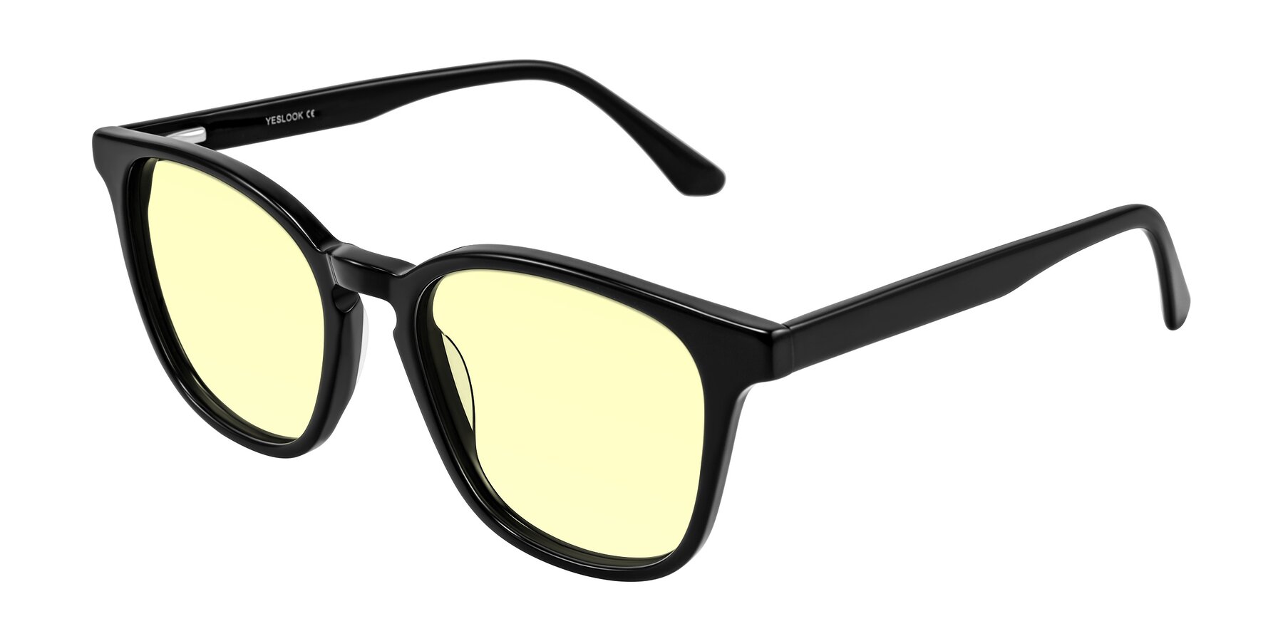 Angle of Finglas in Black with Light Yellow Tinted Lenses