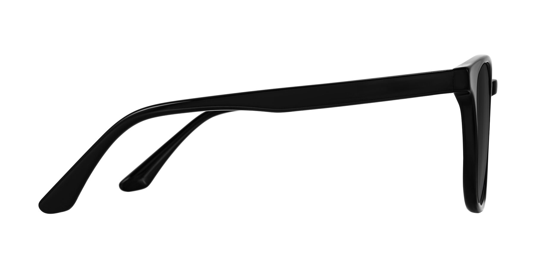 Side of Finglas in Black with Gray Tinted Lenses