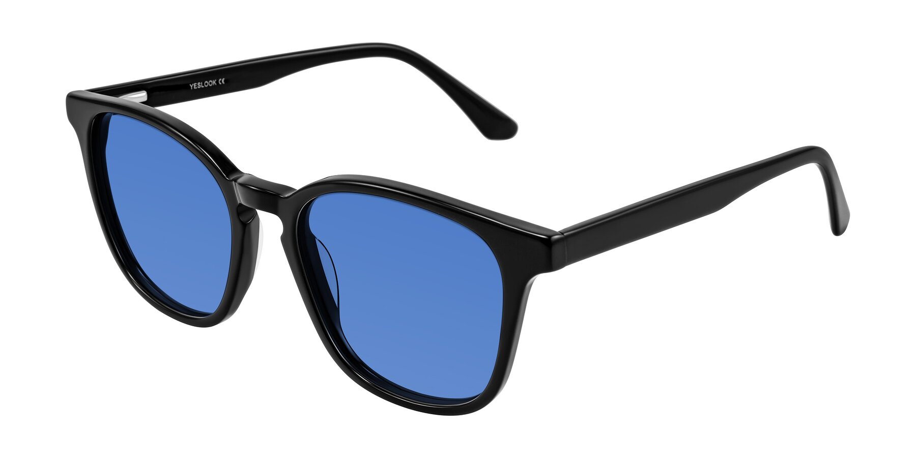 Angle of Finglas in Black with Blue Tinted Lenses