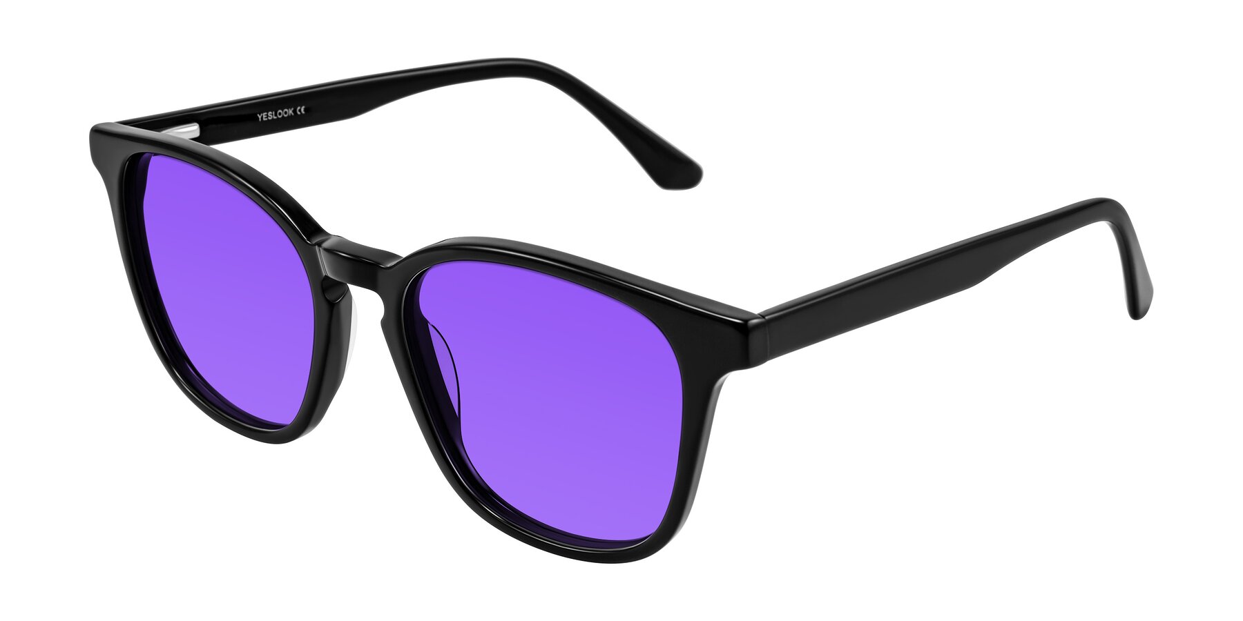 Angle of Finglas in Black with Purple Tinted Lenses