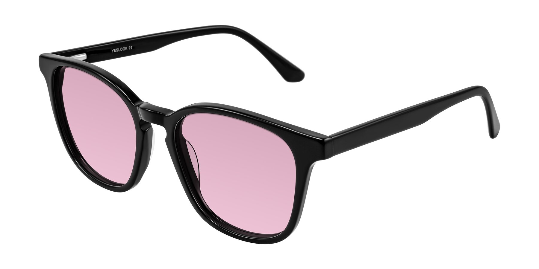 Angle of Finglas in Black with Light Wine Tinted Lenses