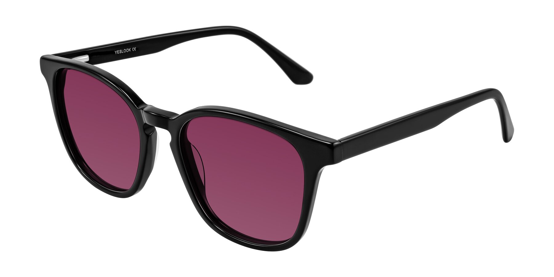 Angle of Finglas in Black with Wine Tinted Lenses