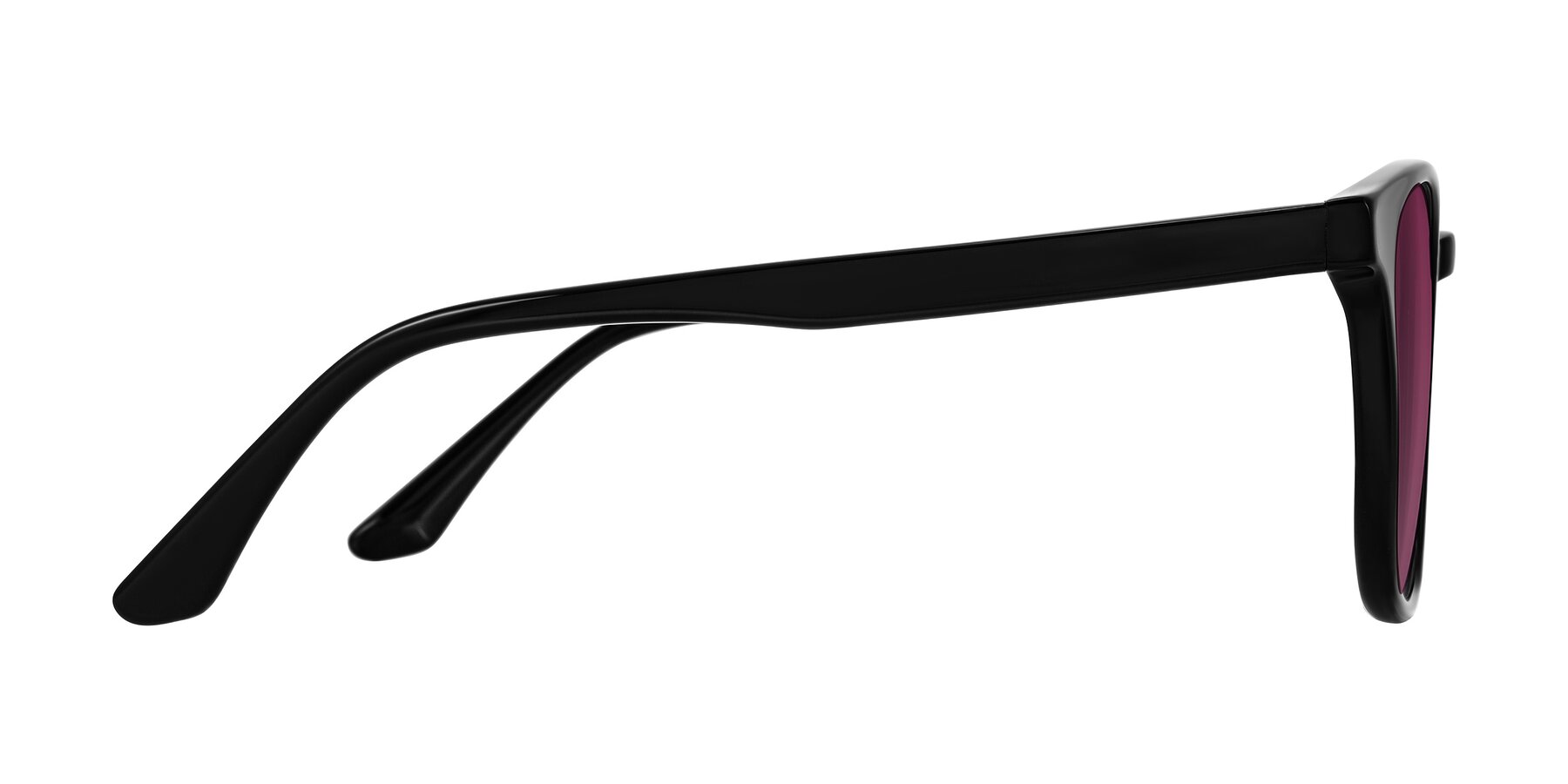 Side of Finglas in Black with Wine Tinted Lenses