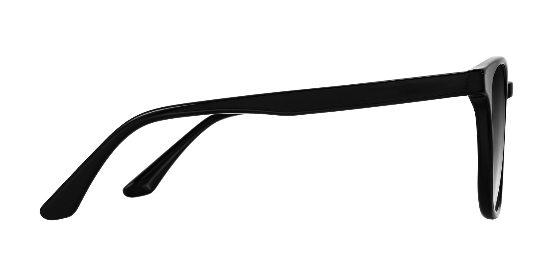 Side of Finglas in Black with Gray Gradient Lenses