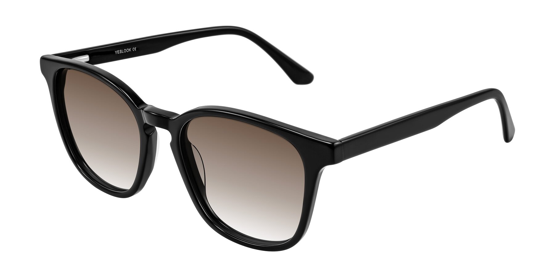 Angle of Finglas in Black with Brown Gradient Lenses