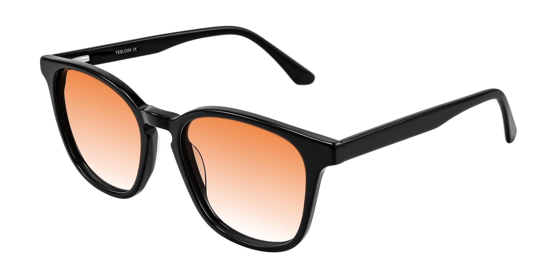 Angle of Finglas in Black with Orange Gradient Lenses