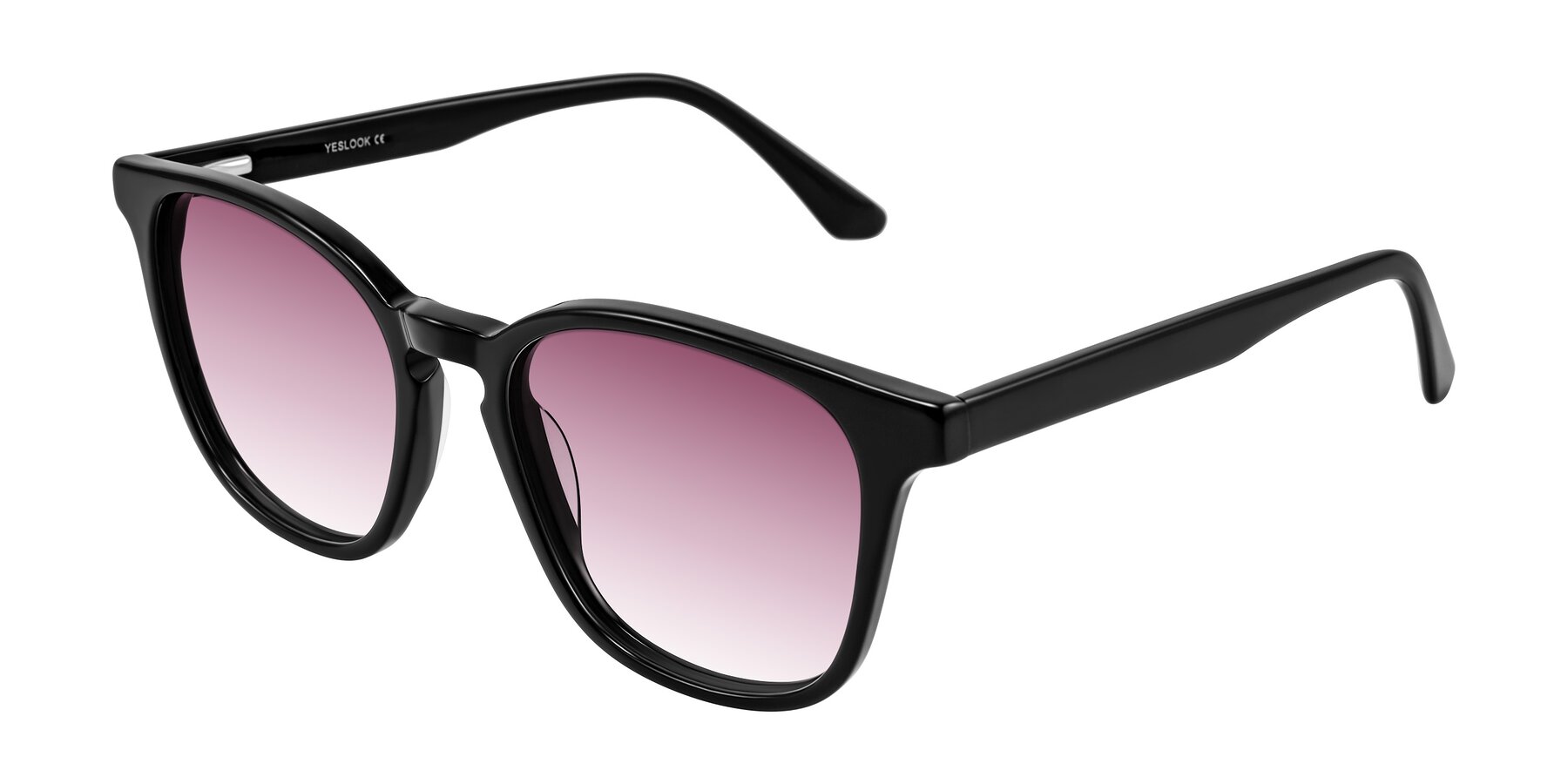 Angle of Finglas in Black with Wine Gradient Lenses
