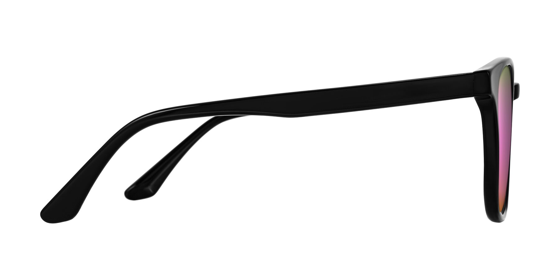 Side of Finglas in Black with Pink Mirrored Lenses