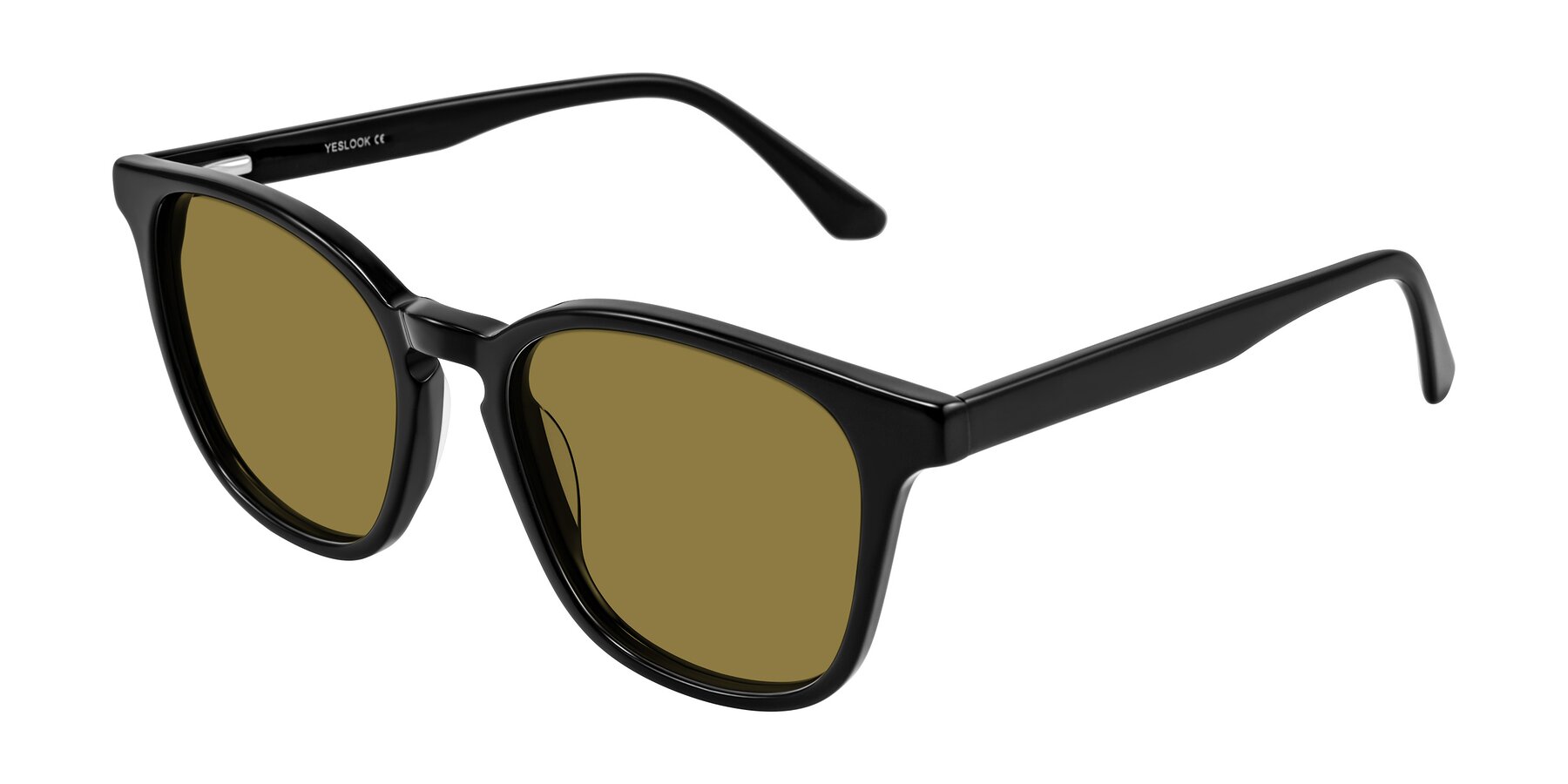 Angle of Finglas in Black with Brown Polarized Lenses