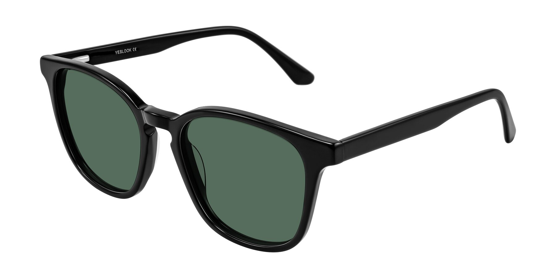 Angle of Finglas in Black with Green Polarized Lenses
