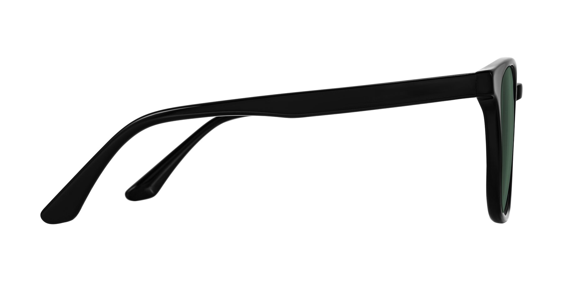 Side of Finglas in Black with Green Polarized Lenses
