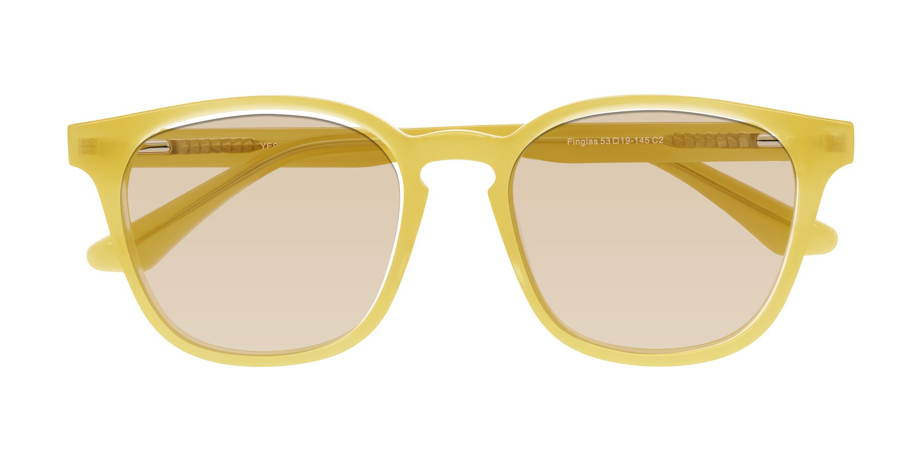 Folded Front of Finglas in Honey with Light Brown Tinted Lenses