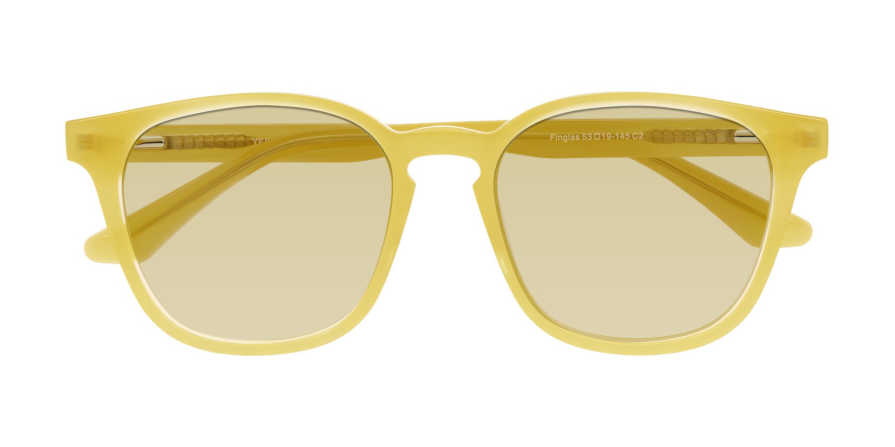 Folded Front of Finglas in Honey with Light Champagne Tinted Lenses