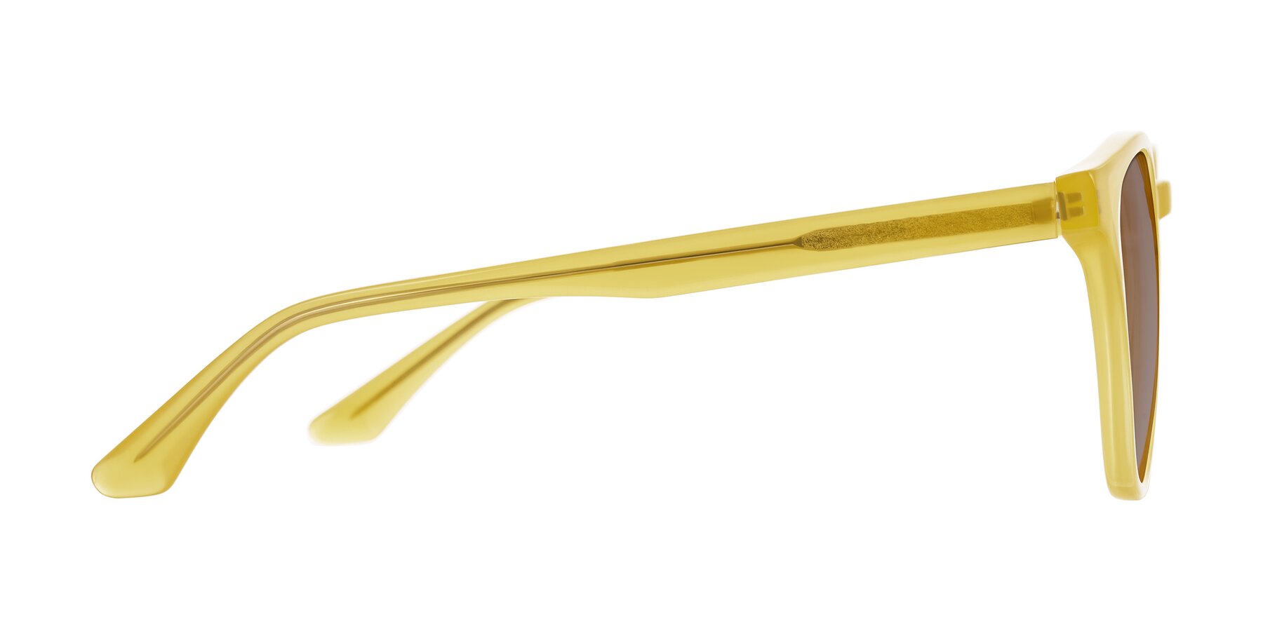 Side of Finglas in Honey with Medium Brown Tinted Lenses